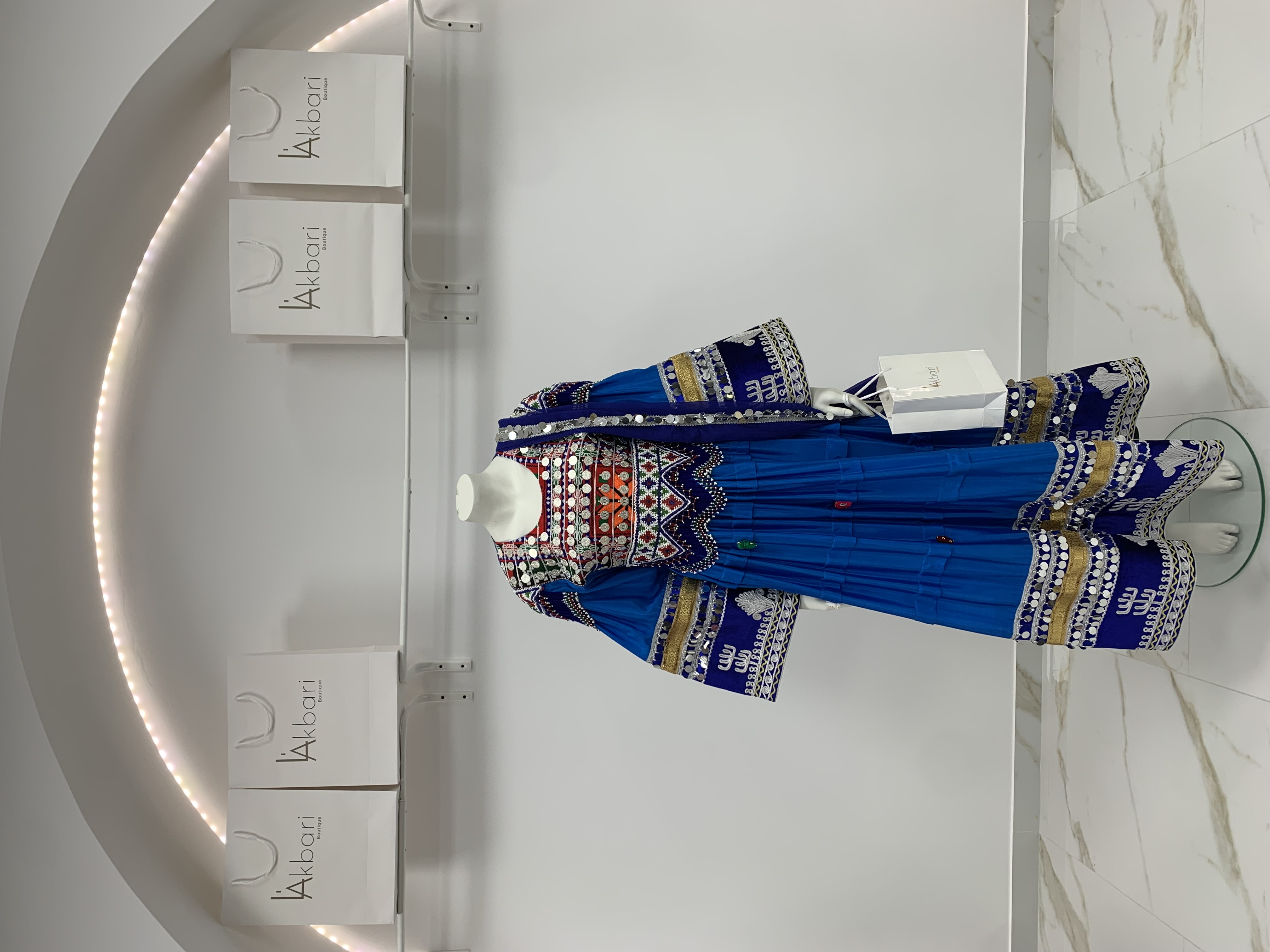 Traditionele Afghaanse jurk - voorkant